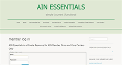 Desktop Screenshot of ainessentials.com